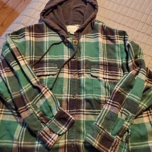 American Eagle Hoodie Flannel